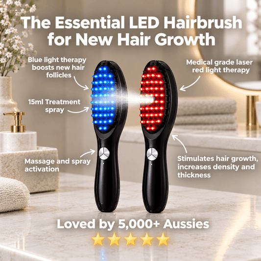 GlowSkin™ Premium 4-in-1 LED Hair Growth Brush